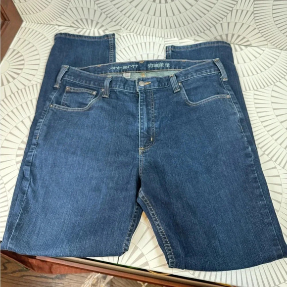 Carhartt Men’s Straight Leg Denim‎ Pants 36x32 - Picture 1 of 9